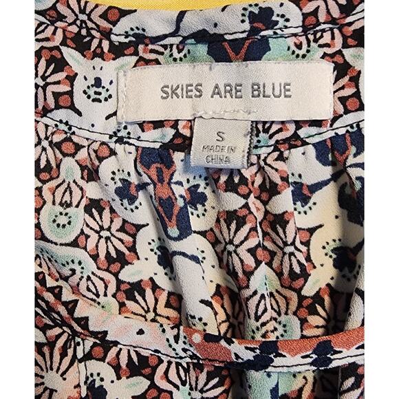 Skies are Blue Sleeveless Top Boho Size S - Picture 3 of 5